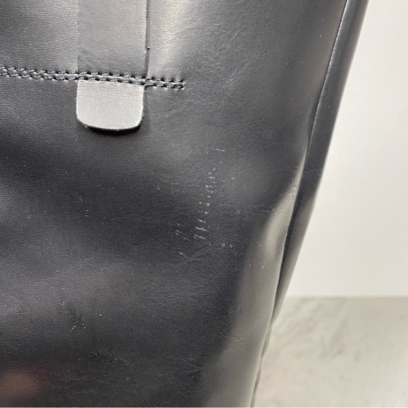 New! Franco Sarto Becks Faux Leather Black Riding Boot 7 1/2 - Picture 8 of 12